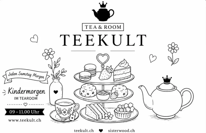 Ein Kindermorgen im Tea & Room Teekult in Winterthur. Jeden Samstag von 09 Uhr bis 11 Uhr